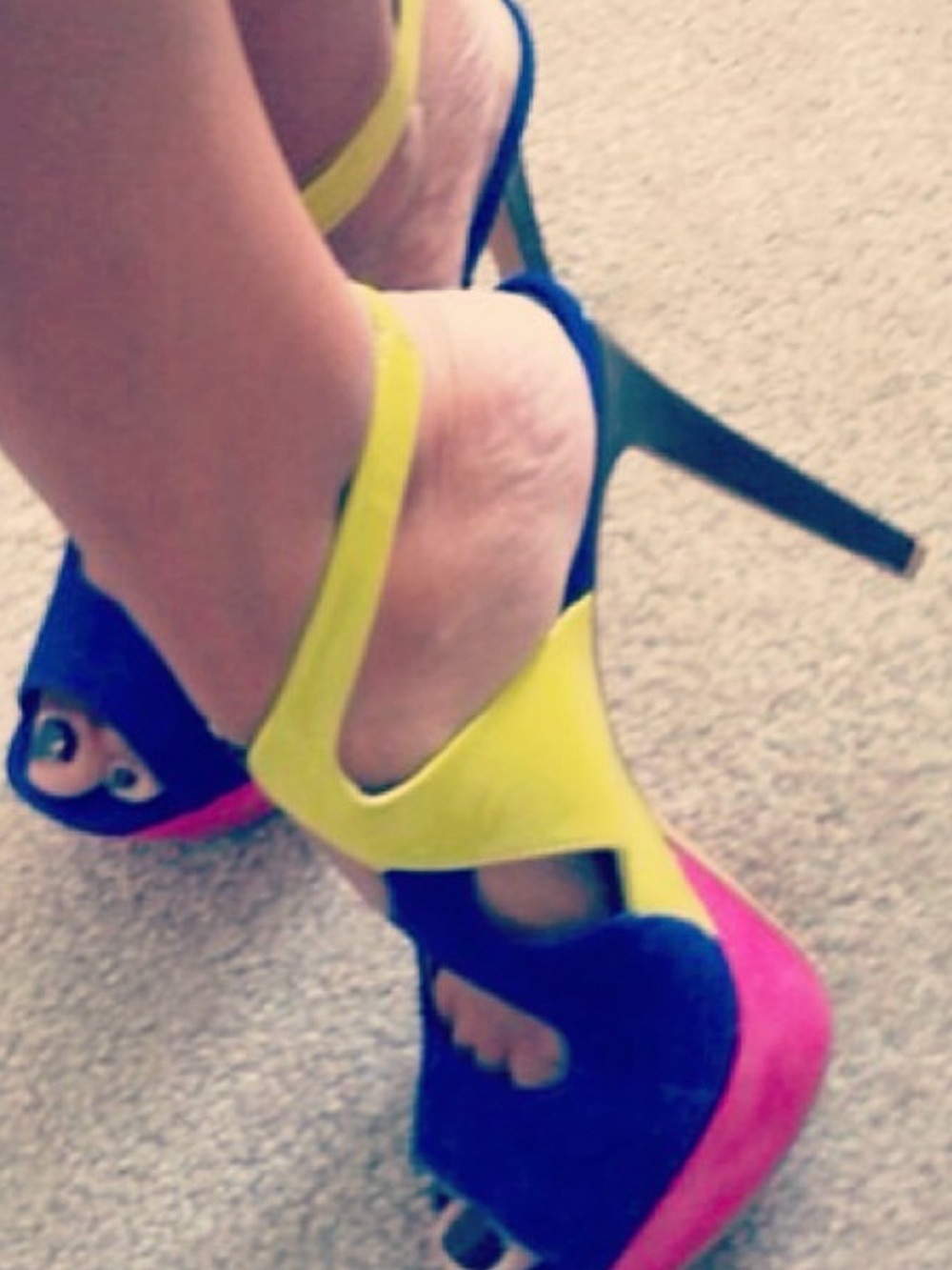 Jessica Simpson Open-Toe Slingback Heels